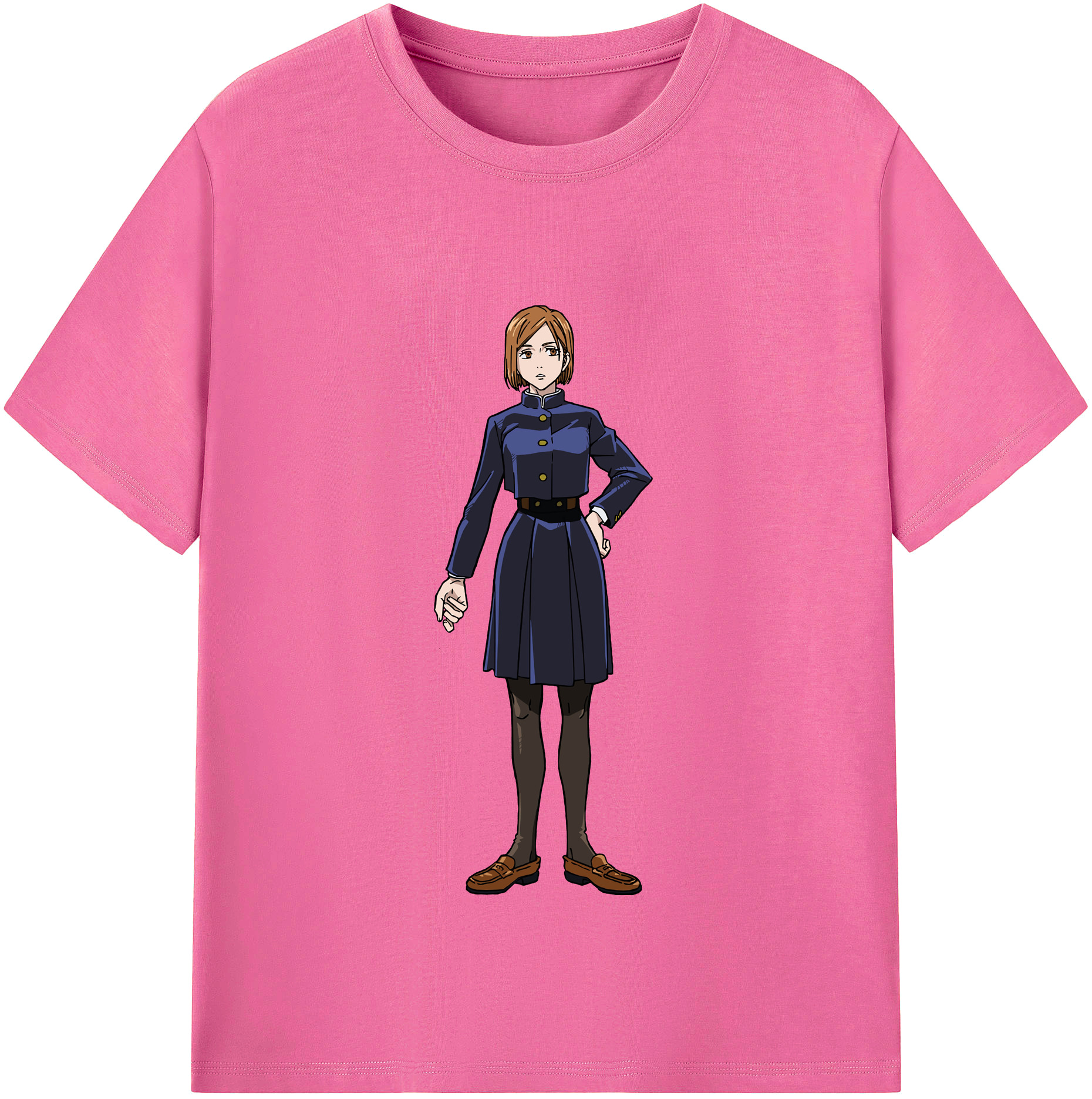 （画像用） 呪術廻戦 Jujutsu Kaisen レディースカジュアルプリントTシャツ（綿100％）